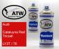 Preview: Audi, Cataluyna Red Tricoat, LY3T / 76: 400ml Sprühdose + 400ml Klarlack - Set, von ATW Autoteile West.